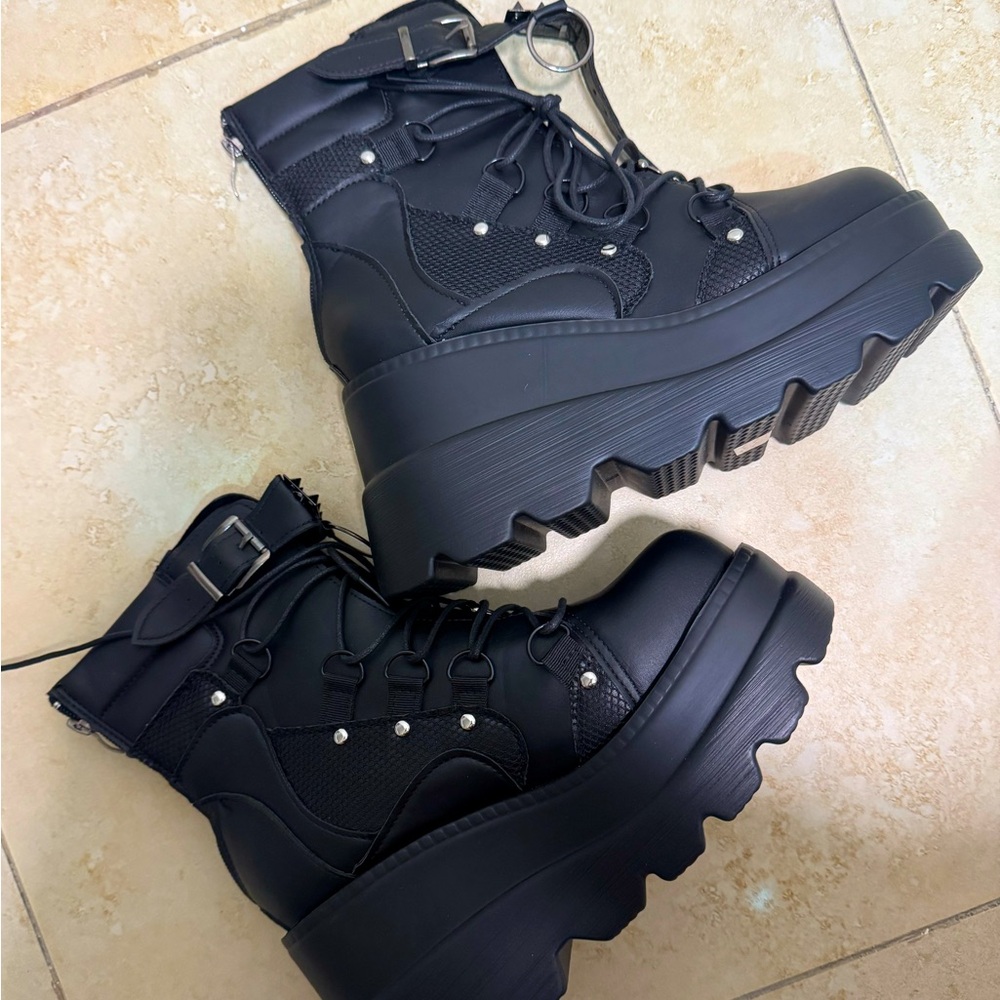 High platform goth style boots